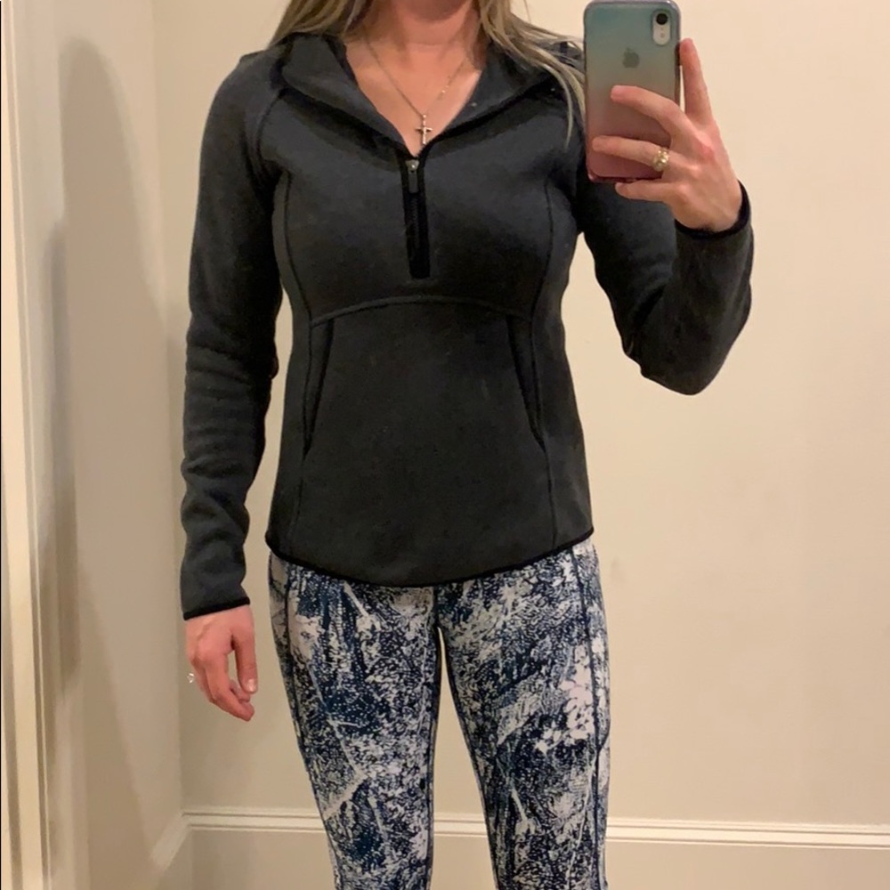 Grey Quarter-Zip Lululemon Jacket